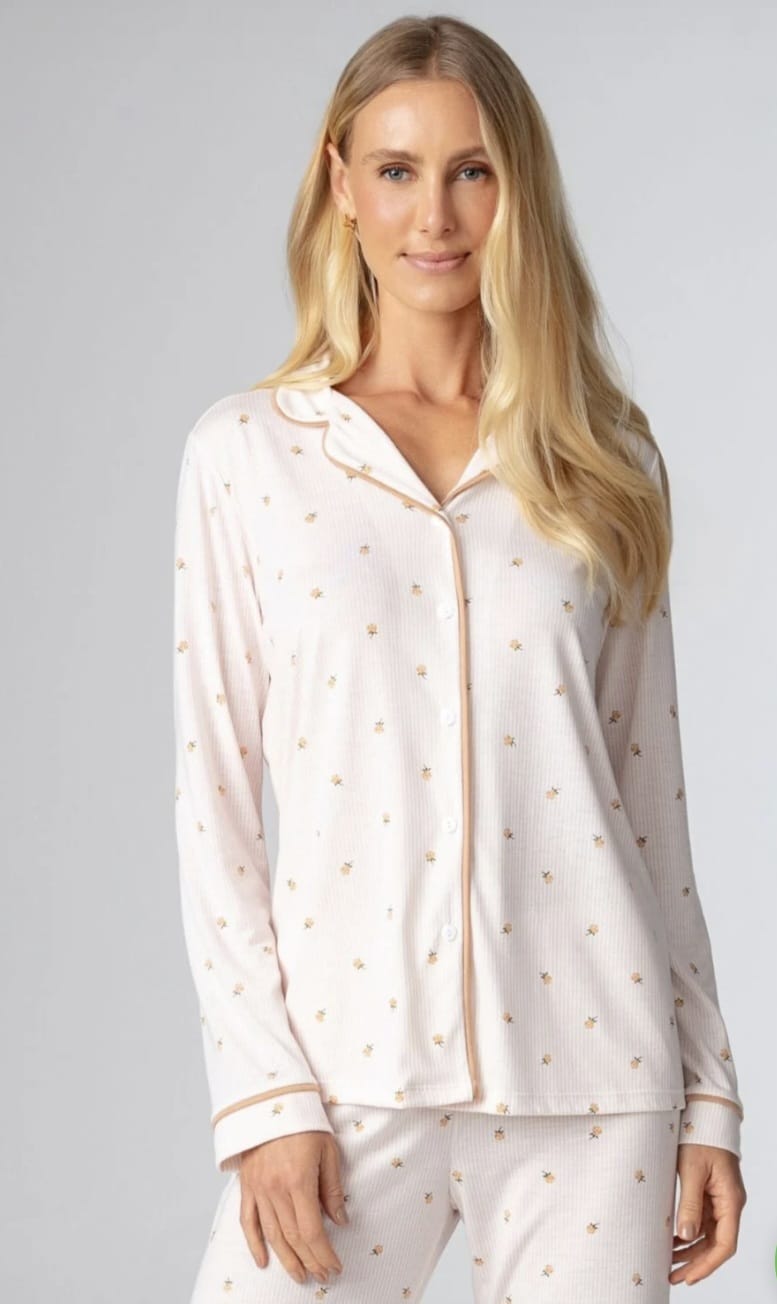 Pijama Americano Feminino Manga Longa - Imagem 2